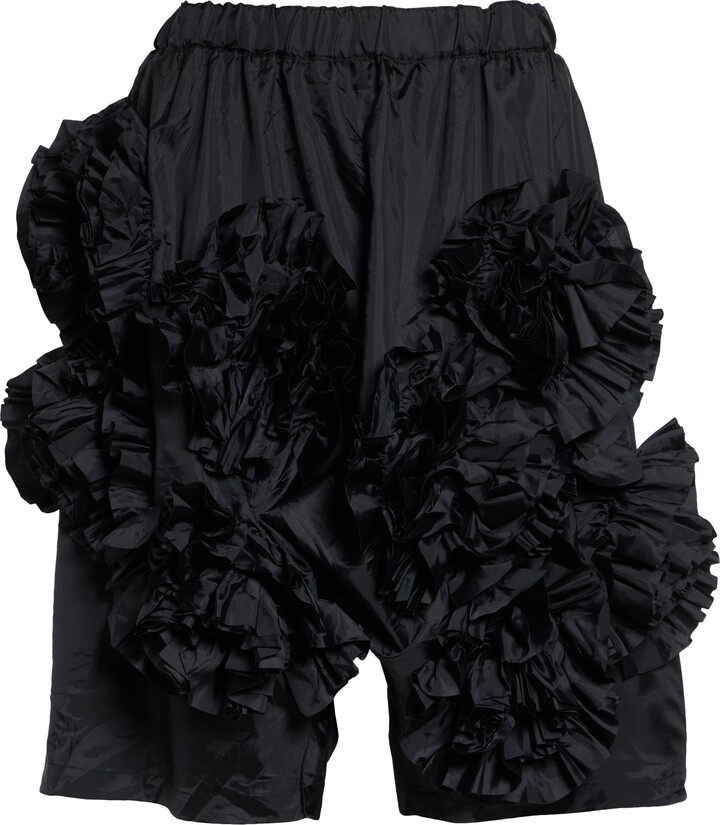 Comme des Garçons Comme des Garçons Ruffle Rosette Taffeta Shorts