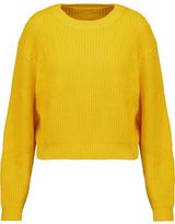 yellow cable knit sweater - ShopStyle