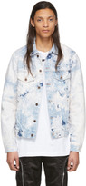Thumbnail for your product : Off-White White and Blue Denim Slim Arrows Jacket
