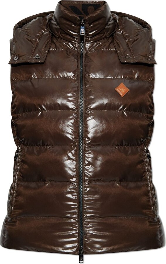MCM Quilted Zip-Up Vest