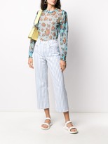 Thumbnail for your product : 7 For All Mankind Alexa striped-print jeans