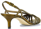 Thumbnail for your product : Pelle Moda Firefly - Metallic Leather Rhinestone Slingback Sandal