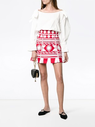 Vita Kin Croatia embroidered mini skirt