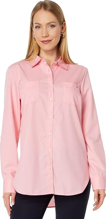 Tommy Hilfiger Women's Pink Tops | ShopStyle