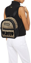 Thumbnail for your product : Love Moschino Metallic faux leather jacquard backpack