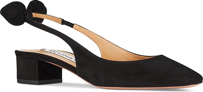 Aquazzura Women's Very Bow Tie 35 Slingback Flats