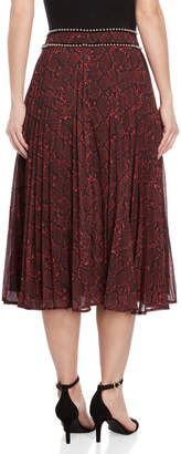Endless Rose Python Print Midi Skirt