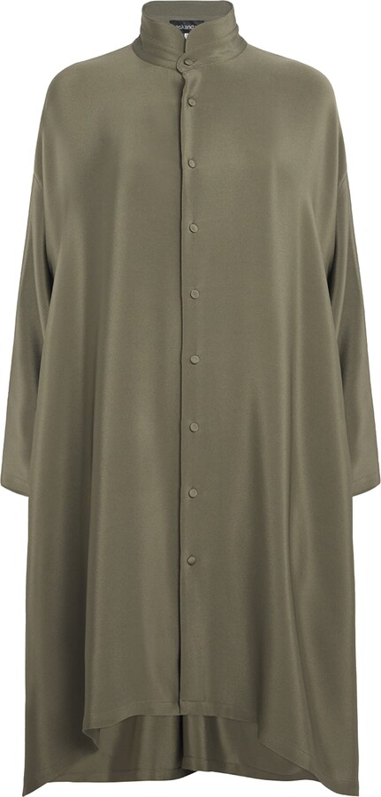 eskandar Silk Longline Shirt