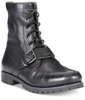 ralph lauren black boots mens