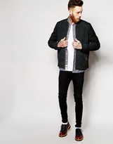 Thumbnail for your product : ASOS Suede Bomber Jacket