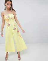 Thumbnail for your product : ASOS Design Bandeau Jumpsuit With Embroidery