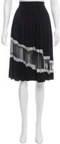 Thumbnail for your product : Maison Margiela Wool-Blend Pleated Skirt w/ Tags Black Wool-Blend Pleated Skirt w/ Tags