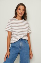 Thumbnail for your product : NA-KD Organic Striped Boxy T-Shirt