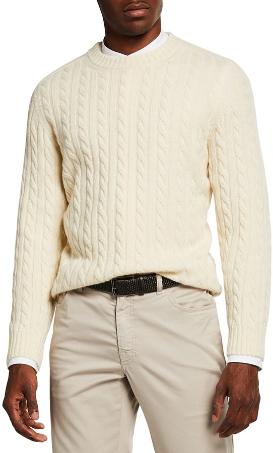 Brioni Men's Cable-Knit Cashmere Sweater - ShopStyle