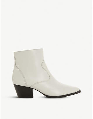 Dune Prairrie western leather ankle boot