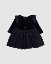 Thumbnail for your product : Bebe by Minihaha Girl's Blue Mini Dresses - Ivy Velour Tutu Dress - Babies - Size 000 at The Iconic