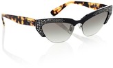 Thumbnail for your product : Miu Miu Embellished cat-eye sunglasses