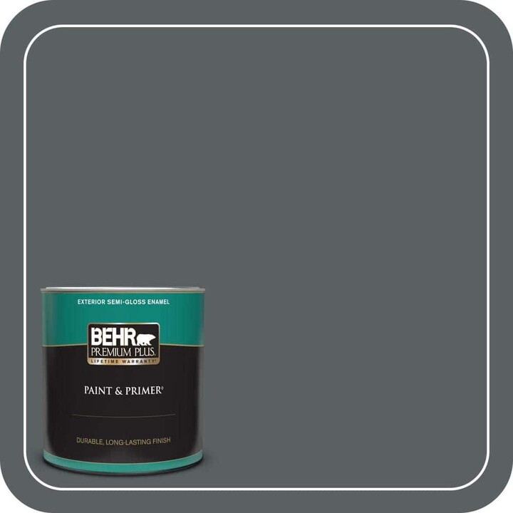 BEHR PREMIUM PLUS 1 qt. #720F-6 Paramount Semi-Gloss Enamel Exterior Paint & Primer