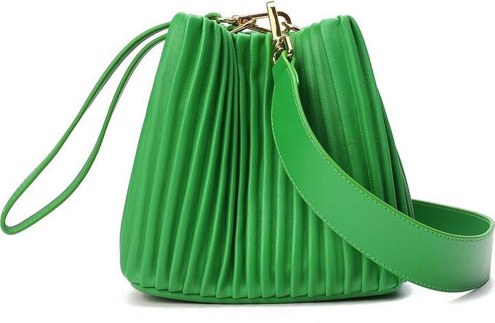 Tiffany & Fred Pleated Leather Shoulder Bag - ShopStyle