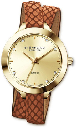 Stuhrling Original Women's Vogue Diamond Wrap Watch
