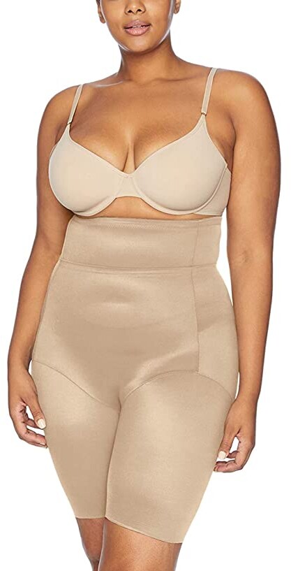 Naomi & Nicole Women's Size Unbelievable Comfort Plus Hi Waist Thigh Slimmer - ShopStyle