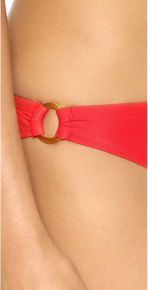 Shoshanna Red Solid Ring Bottoms