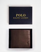 Thumbnail for your product : Polo Ralph Lauren leather billfold wallet in brown