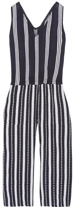Lemlem Edna Striped Cotton-gauze Jumpsuit - Navy