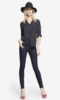 Thumbnail for your product : Express High Waisted Contrast Stitch Jean Legging