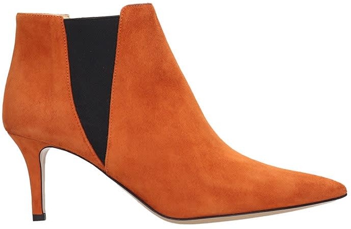 orange suede boots