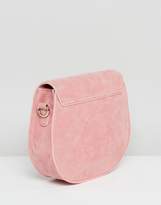 Thumbnail for your product : Glamorous Suedette Saddle Bag In Pink