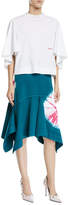 Thumbnail for your product : Calvin Klein High-Waist Denim Sand Dollar Fit/Flare Skirt