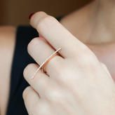 Thumbnail for your product : "Scimitar" Diamond Ring