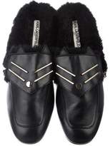 Thumbnail for your product : Karl Lagerfeld Paris Leather Embellished Mules