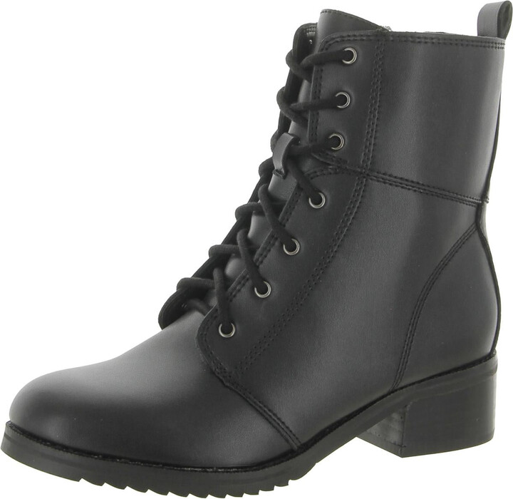 AQUA COLLEGE, Shoes, Aqua College Womens Black Waterproof Tori Square Toe  Stacked Heel Boots 95 M