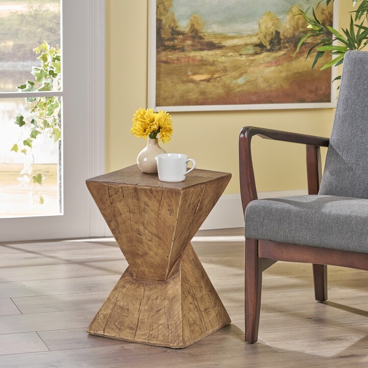 Christopher Knight Home Atlas Indoor Lightweight Concrete Accent Table -  ShopStyle
