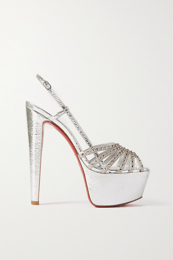 Christian Louboutin Spikaqueen Crystal Ankle Strap Pump - ShopStyle