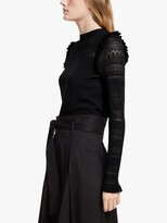Thumbnail for your product : Somerset by Alice Temperley Pointelle Knit Top, Black