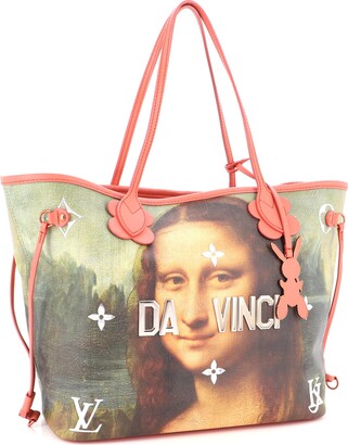 Louis Vuitton Da Vinci Neverfull mm Tote Bag(Pink)