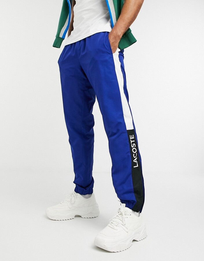 lacoste tape joggers