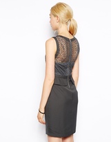 Thumbnail for your product : Vila Peplum Dress With Lace Bodice