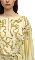 Thumbnail for your product : Marchesa Lemon Embellished Caftan Dress