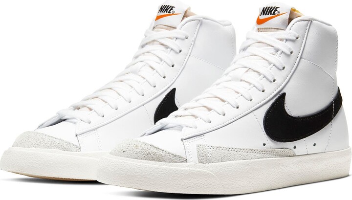 nike shoes black and white high top