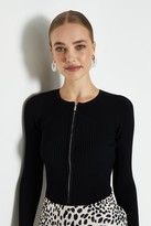 Thumbnail for your product : Coast Knitted Rib Zip Through Cardigan