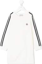 Thumbnail for your product : Moncler Kids striped detail sweatshirt dress