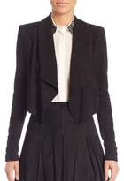 Thumbnail for your product : Alice + Olivia Harvey Suede Draped Jacket