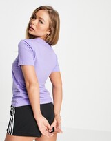 Thumbnail for your product : adidas adicolor large logo t-shirt in purple
