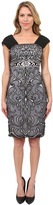 Thumbnail for your product : Sue Wong Embroidered Cocktail Dress in Black/Platinum