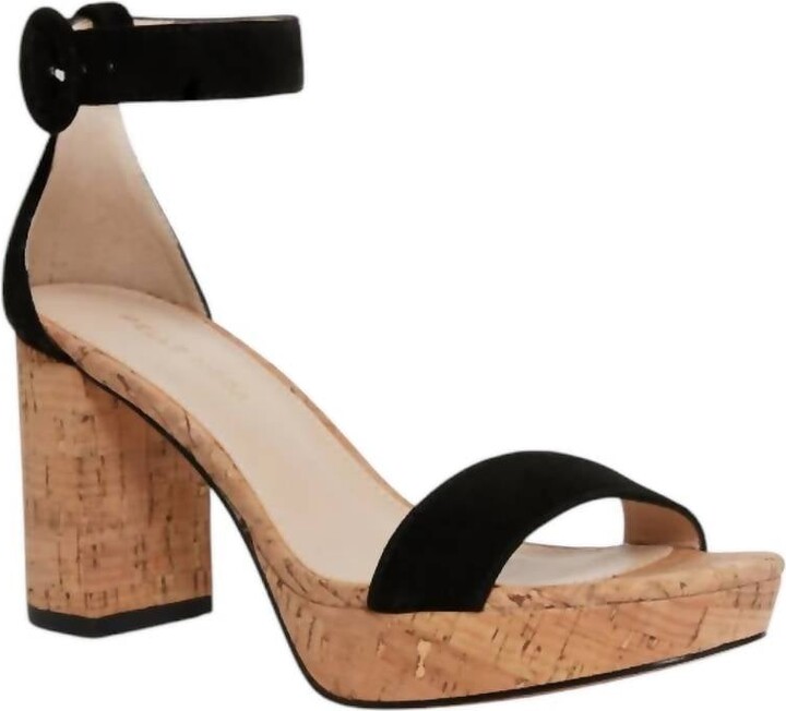 Pelle Moda Women's Amari Suede Platform Heels In Black Kid Suede