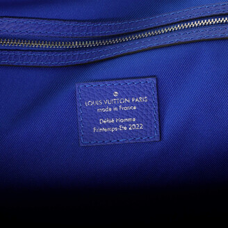Louis Vuitton Keepall Bandouliere Bag Limited Edition Illusion Monogram  Taurillon Leather 50 Blue 22650944